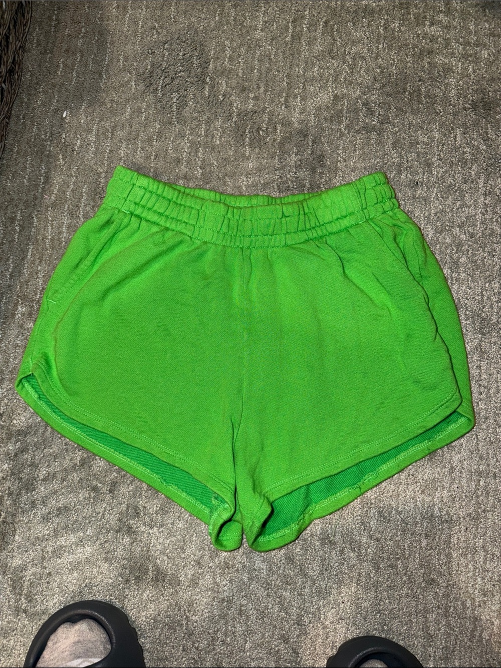 Spiritual Gangster Bright Neon Green lounge Shorts size S